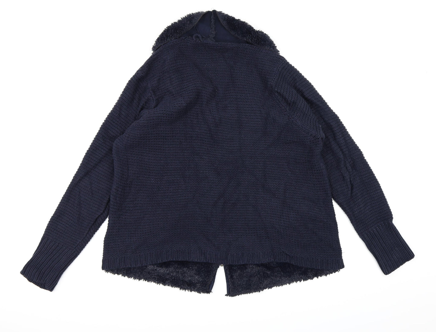 M&Co Womens Blue  Knit Cardigan Jumper Size 16