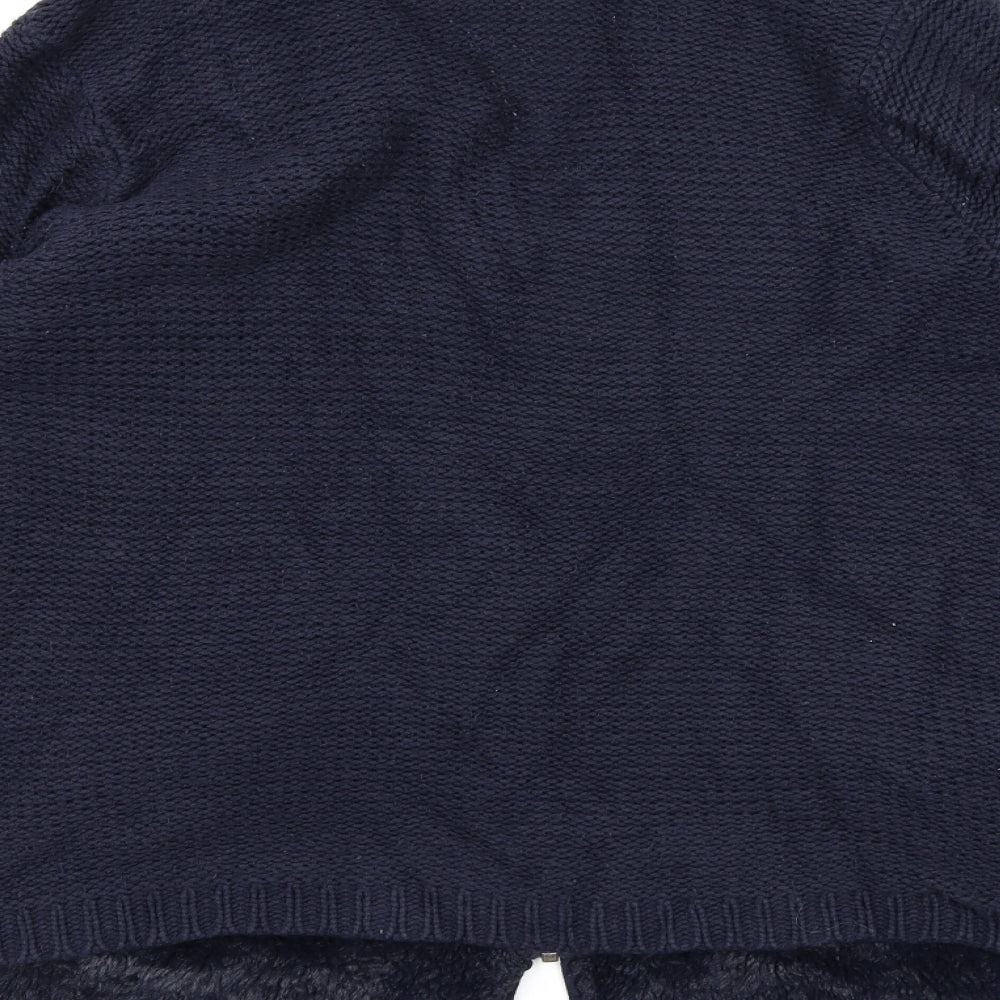 M&Co Womens Blue  Knit Cardigan Jumper Size 16