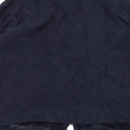 M&Co Womens Blue  Knit Cardigan Jumper Size 16