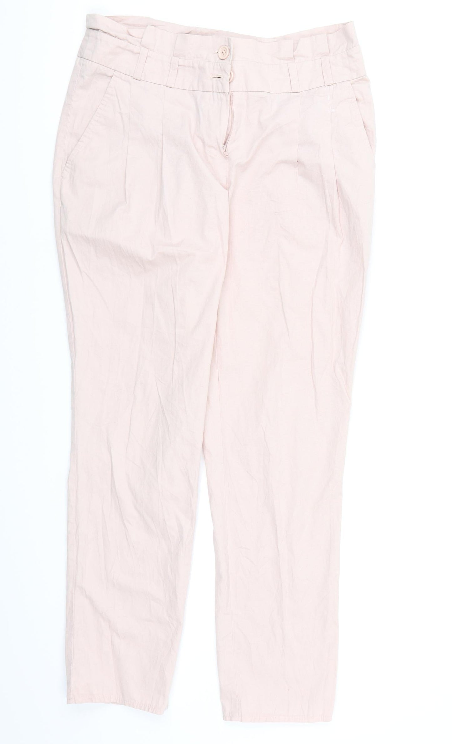 Womens UK Size 8 Select Regular Fit Chino Pink Trousers