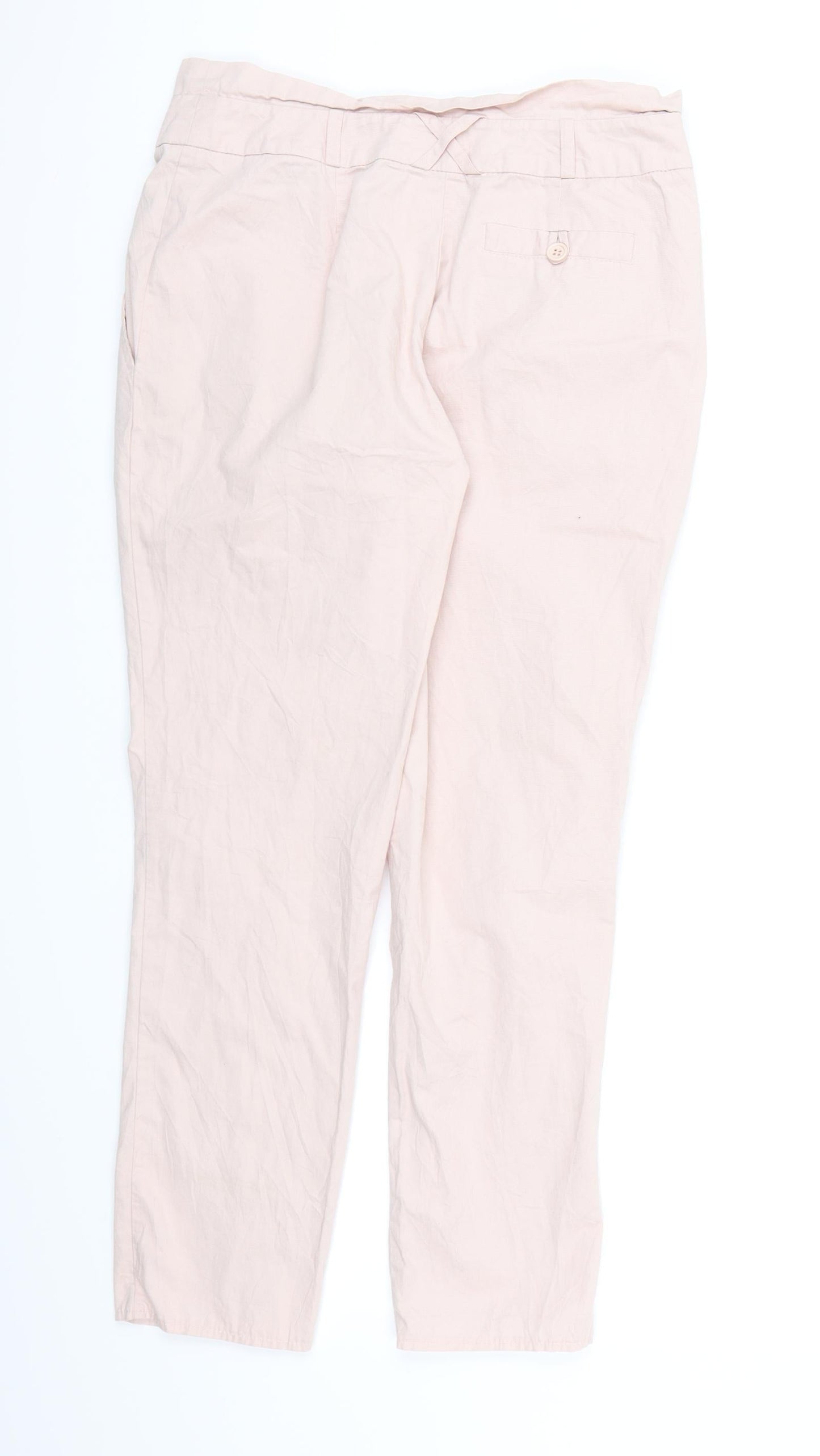 Womens UK Size 8 Select Regular Fit Chino Pink Trousers