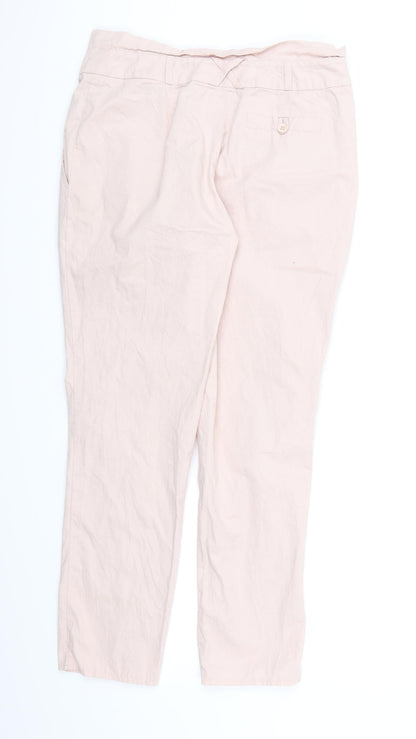 Womens UK Size 8 Select Regular Fit Chino Pink Trousers