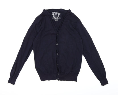 Cedar Wood State Mens Blue  Knit Cardigan Jumper Size M