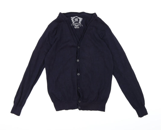 Cedar Wood State Mens Blue  Knit Cardigan Jumper Size M