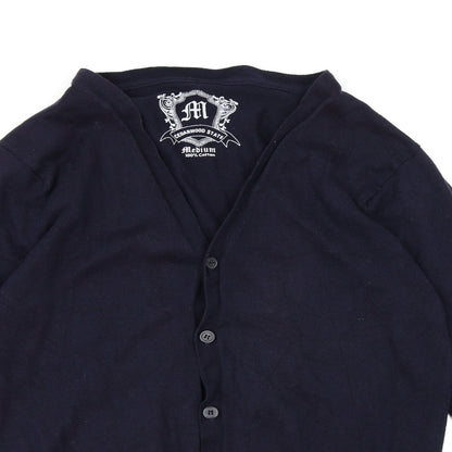 Cedar Wood State Mens Blue  Knit Cardigan Jumper Size M