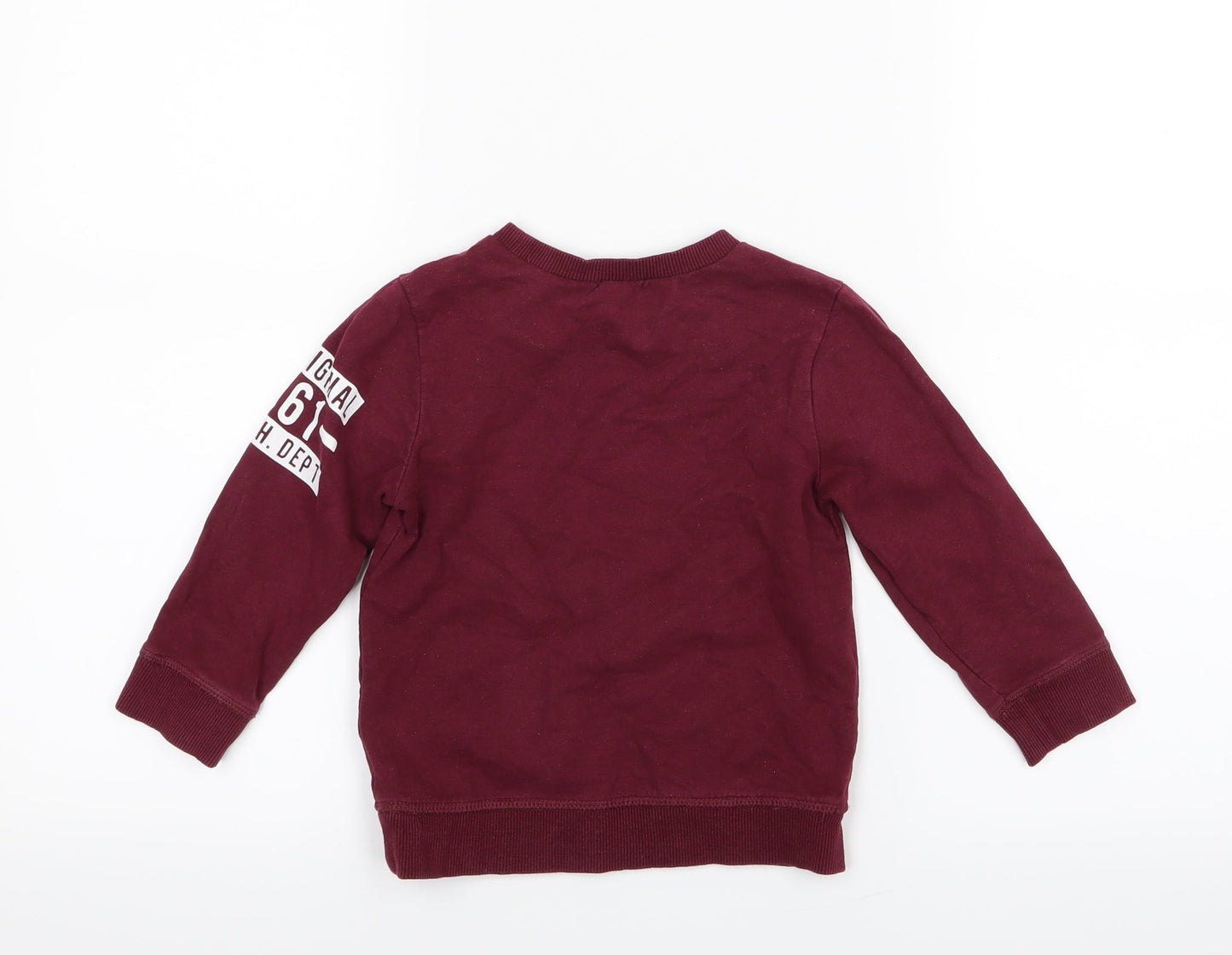 Mothercare Boys Purple   Pullover Jumper Size 18-24 Months
