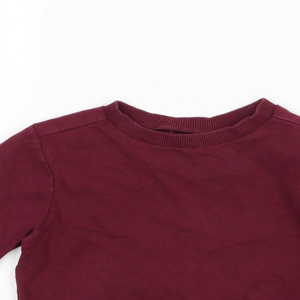 Mothercare Boys Purple   Pullover Jumper Size 18-24 Months