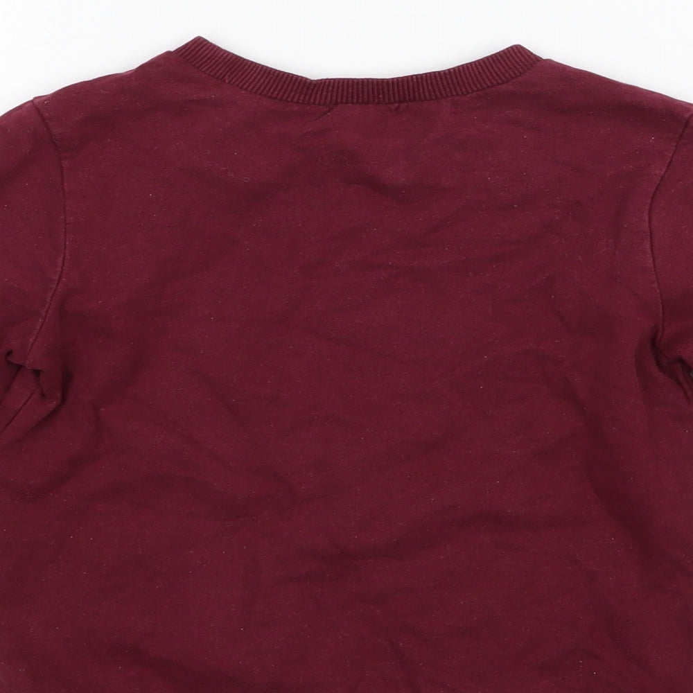Mothercare Boys Purple   Pullover Jumper Size 18-24 Months
