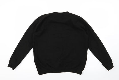 Just Hoods Girls Black   Pullover Jumper Size 12-13 Years