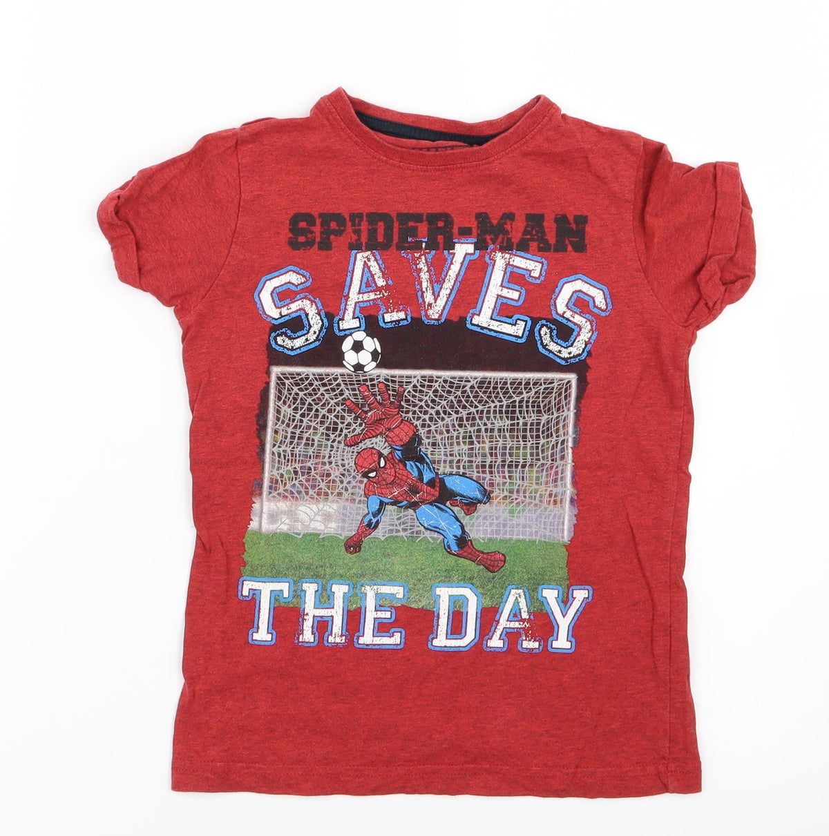 Next Boys Red   Basic T-Shirt Size 5 Years  - Spider-Man
