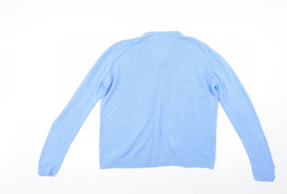 Pure & Natural Womens Blue  Knit Cardigan Jumper Size 14