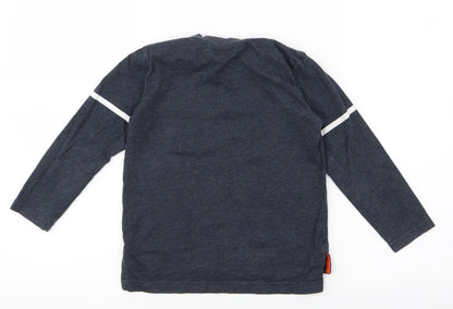 Very  Boys Blue   Basic T-Shirt Size 5-6 Years  - Dinosaur