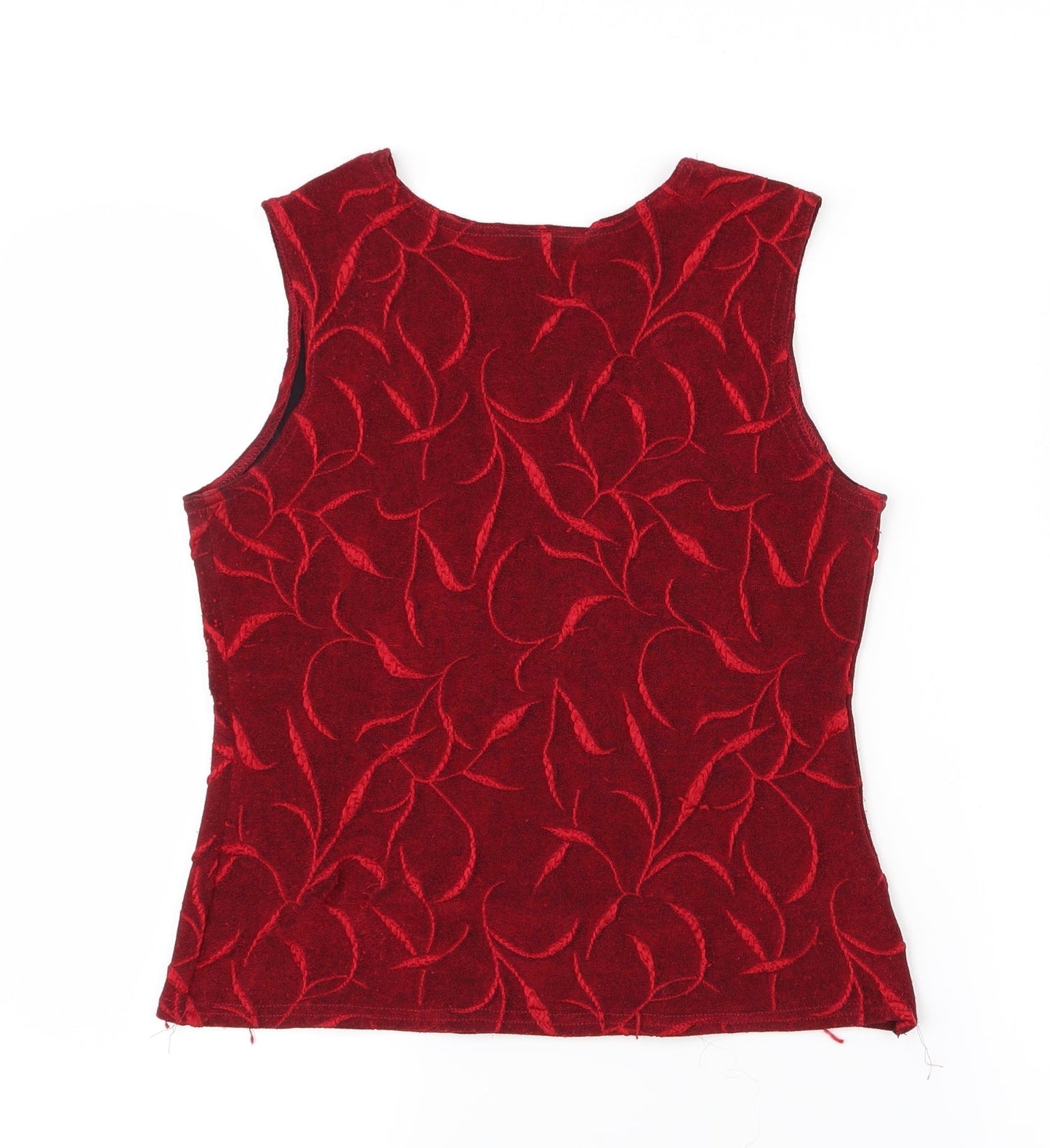 Falcini Womens Red   Basic Blouse Size 12