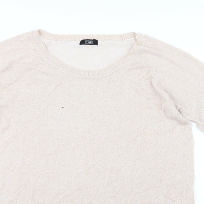 F&F Womens Pink   Basic T-Shirt Size 16