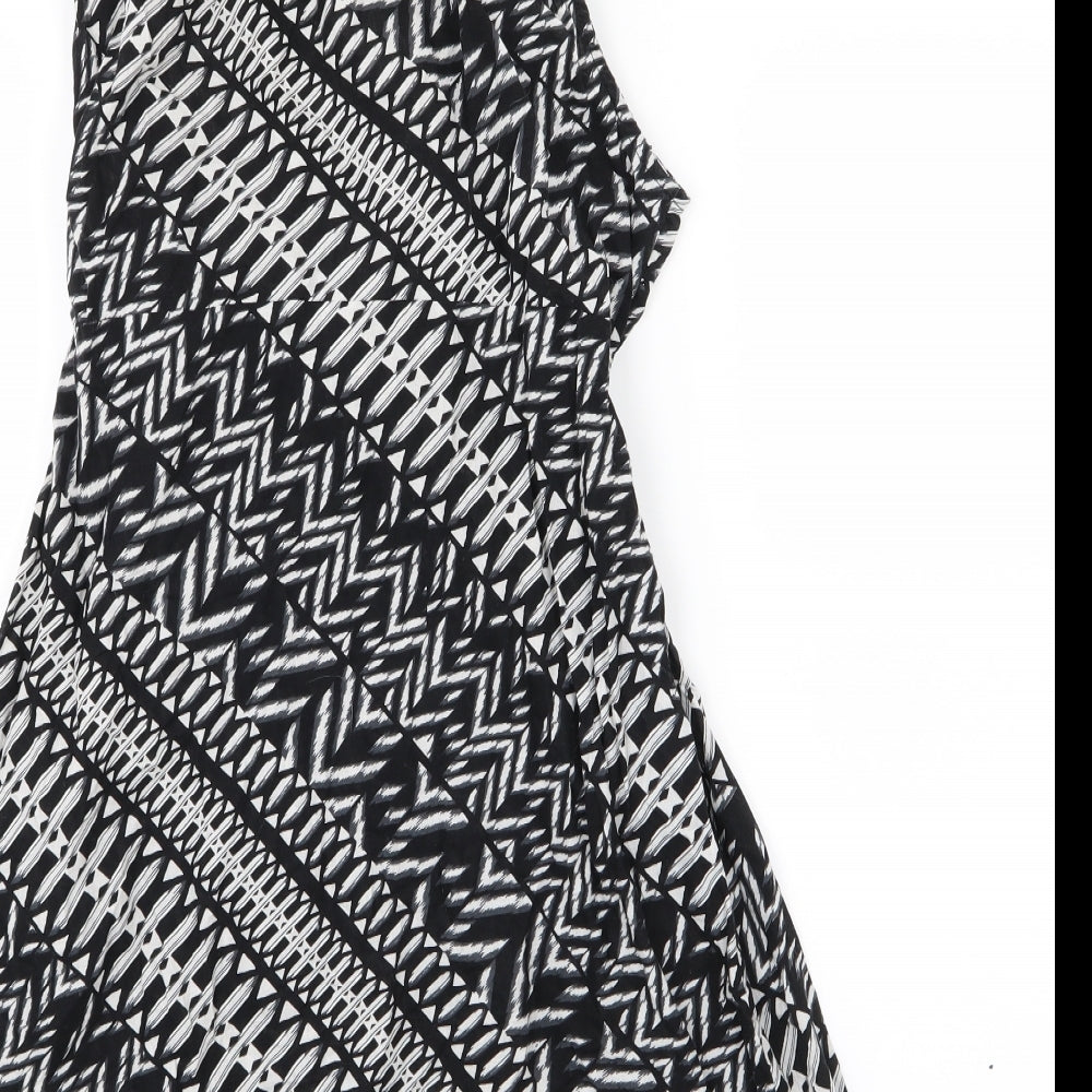 Wallis Womens Black Geometric  Mini  Size M