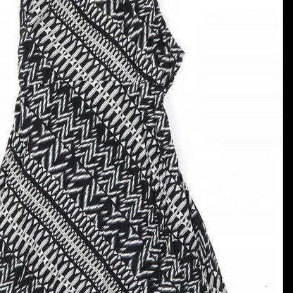 Wallis Womens Black Geometric  Mini  Size M