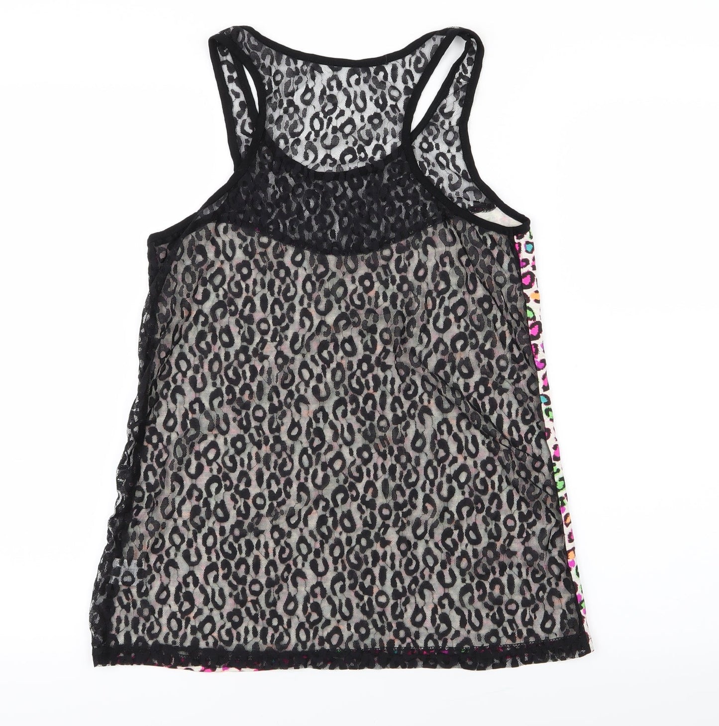 Womens UK Size 8 Preworn Pink Basic Tank