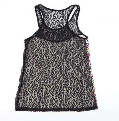 Womens UK Size 8 Preworn Pink Basic Tank