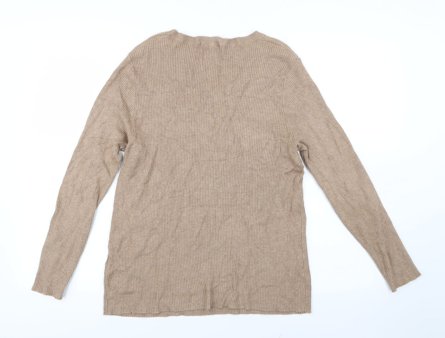 TU Womens Beige  Knit Pullover Jumper Size 18