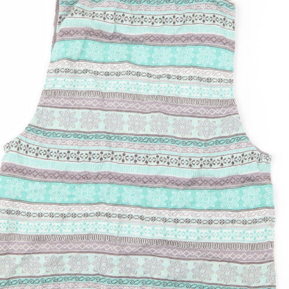 Salt Water Womens Green Geometric Knit Cardigan Jumper Size S  - Christmas