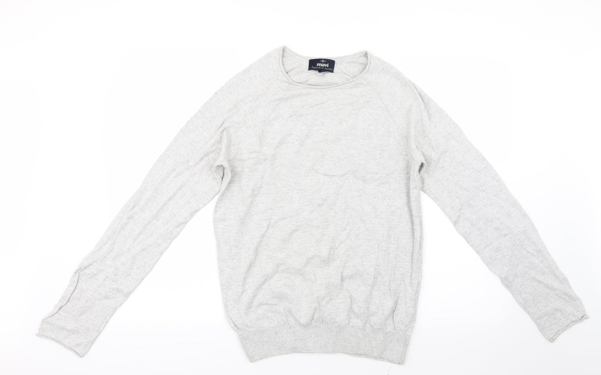 Mavi Mens Grey  Knit Pullover Jumper Size M