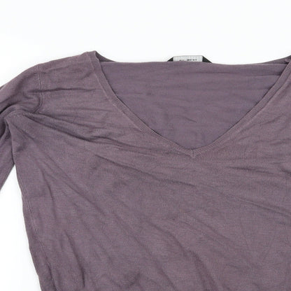 Dorothy Perkins Womens Purple  Knit Pullover Jumper Size 10