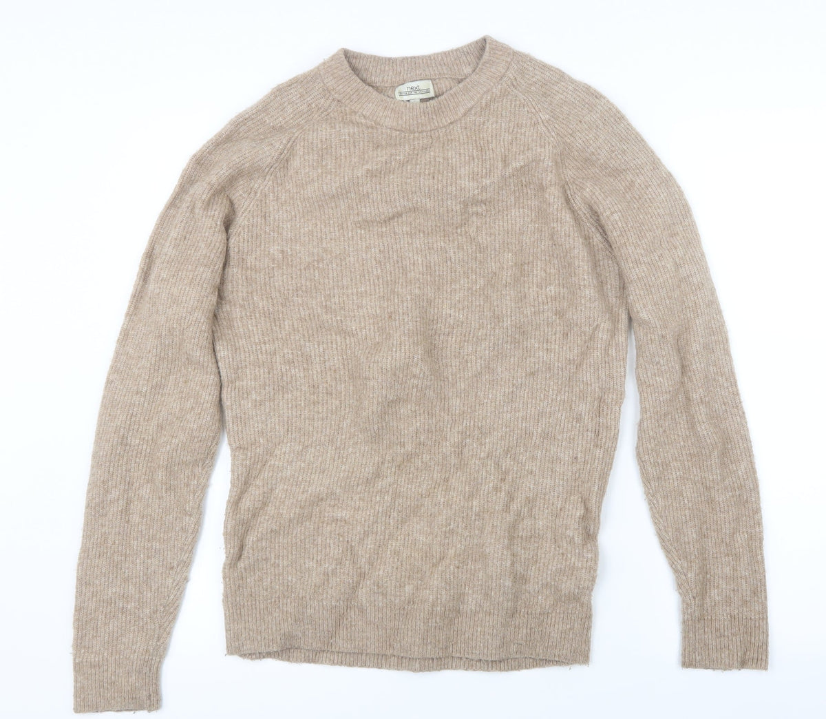 Next Womens Beige  Knit Pullover Jumper Size S