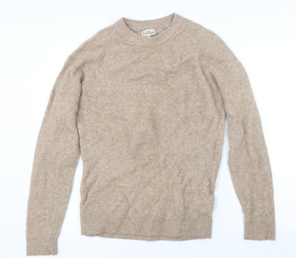 Next Womens Beige  Knit Pullover Jumper Size S
