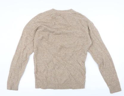 Next Womens Beige  Knit Pullover Jumper Size S