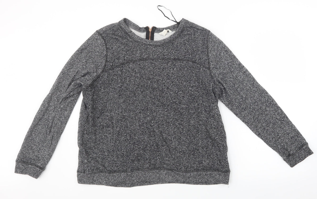 H&M Womens Grey  Knit Pullover Jumper Size 14