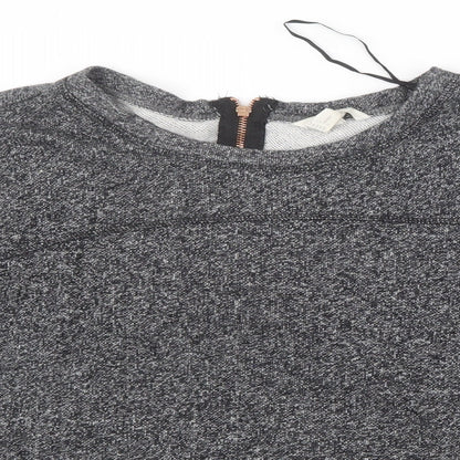 H&M Womens Grey  Knit Pullover Jumper Size 14