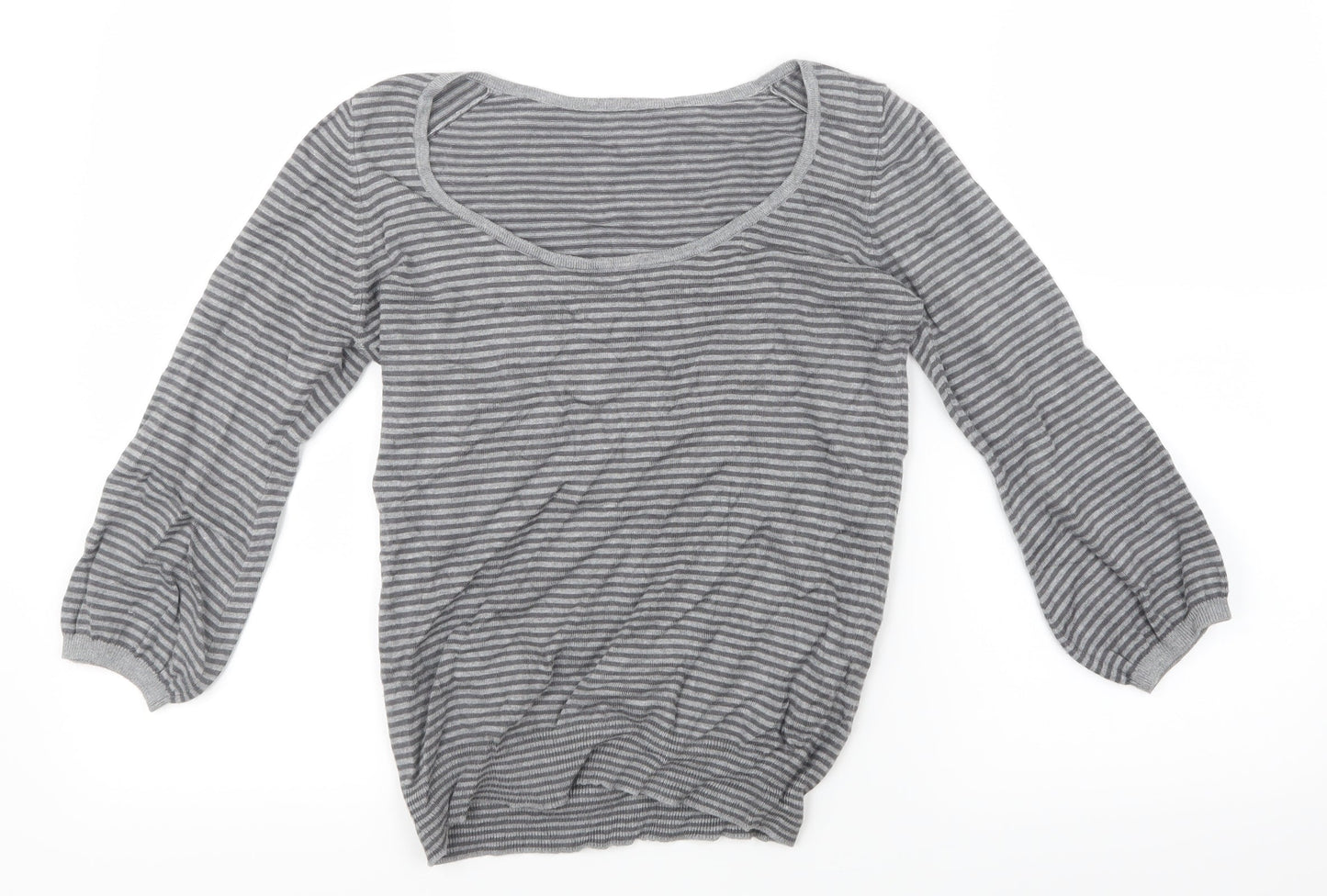 Womens UK Size 8 Marks and Spencer Grey Basic T-Shirt