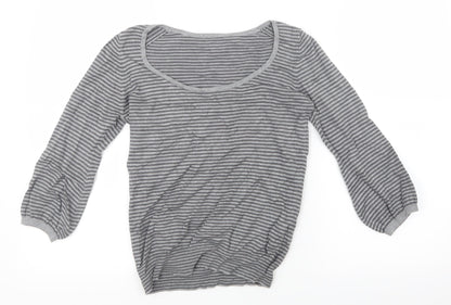 Womens UK Size 8 Marks and Spencer Grey Basic T-Shirt