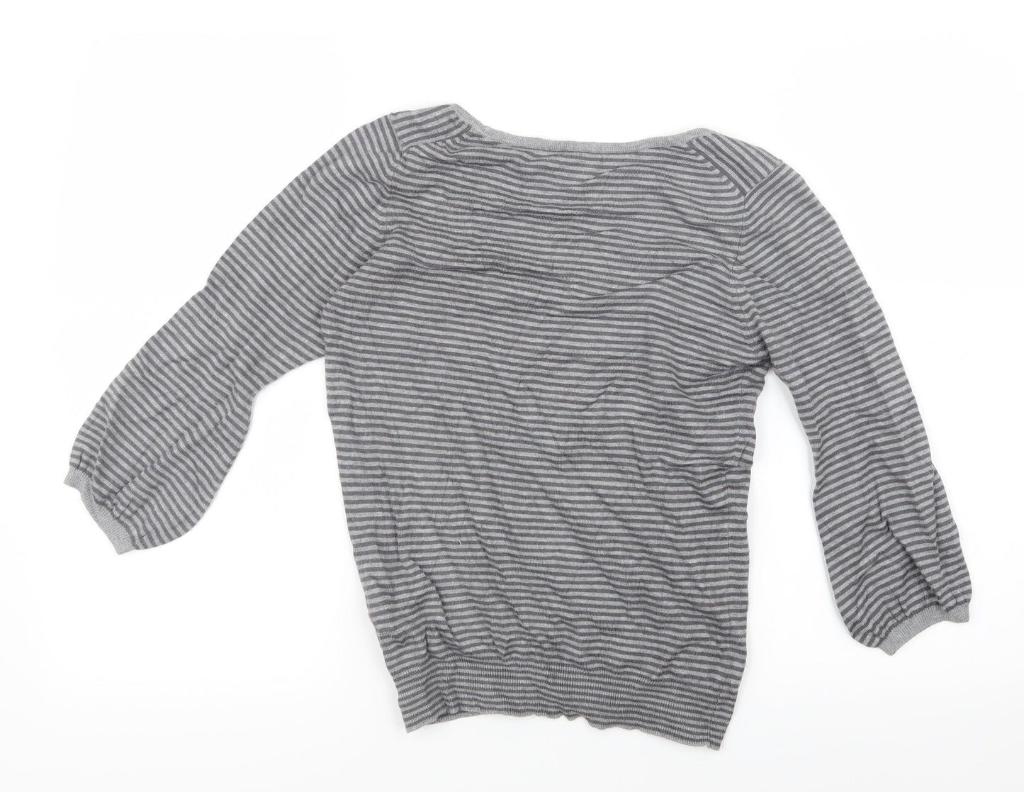 Womens UK Size 8 Marks and Spencer Grey Basic T-Shirt
