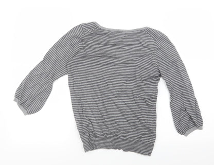 Womens UK Size 8 Marks and Spencer Grey Basic T-Shirt