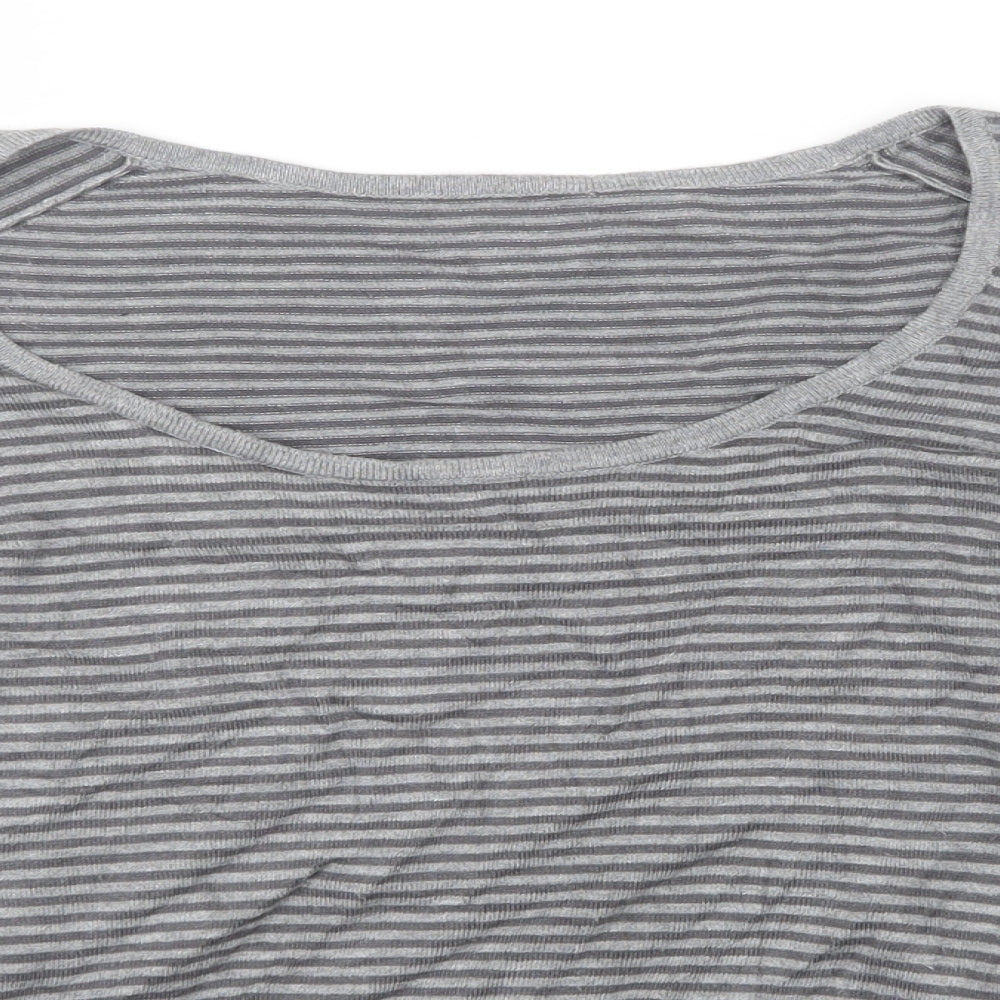 Womens UK Size 8 Marks and Spencer Grey Basic T-Shirt