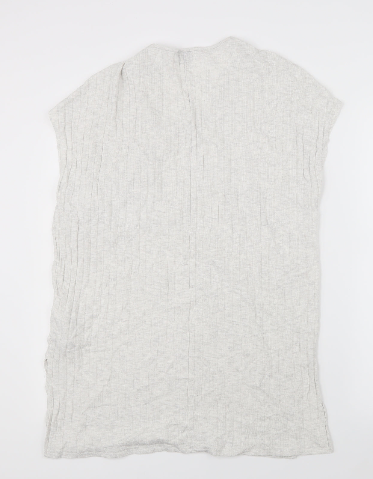 Womens UK Size 14 Topshop Grey Basic T-Shirt