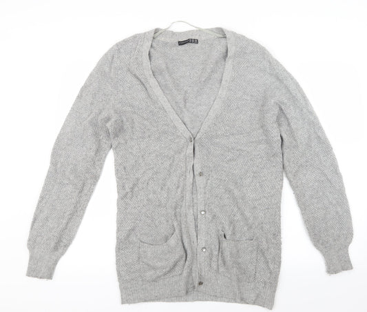 Atmosphere Womens Grey  Knit Cardigan Jumper Size 14