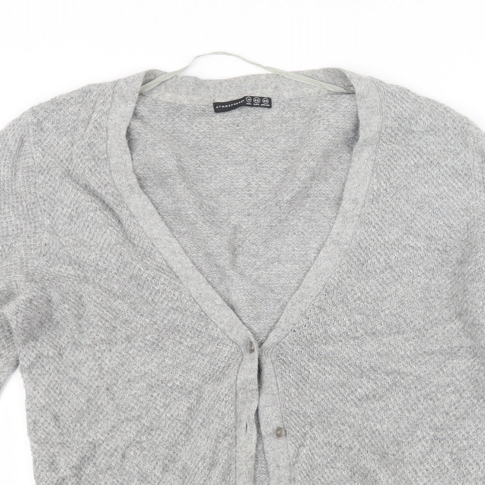 Atmosphere Womens Grey  Knit Cardigan Jumper Size 14