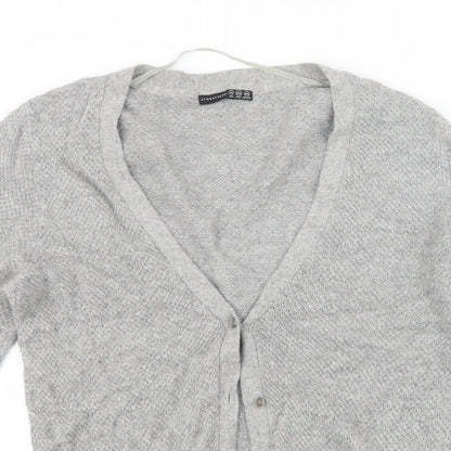 Atmosphere Womens Grey  Knit Cardigan Jumper Size 14