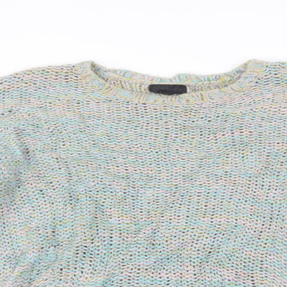 Topshop Womens Blue  Knit Pullover Jumper Size 8