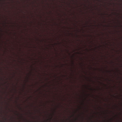 Easy Mens Purple  Knit Pullover Jumper Size S