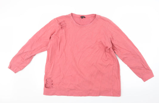 Pep&Co Womens Pink   Pullover Jumper Size 14