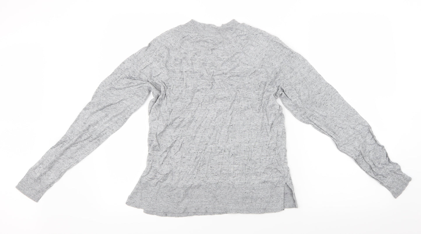 Womens UK Size S H&M Grey Basic T-Shirt