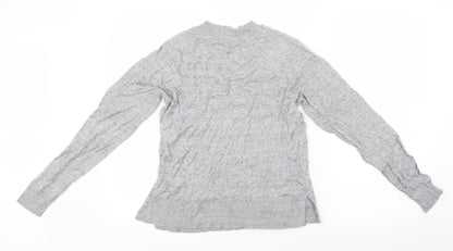 Womens UK Size S H&M Grey Basic T-Shirt