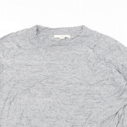 Womens UK Size S H&M Grey Basic T-Shirt
