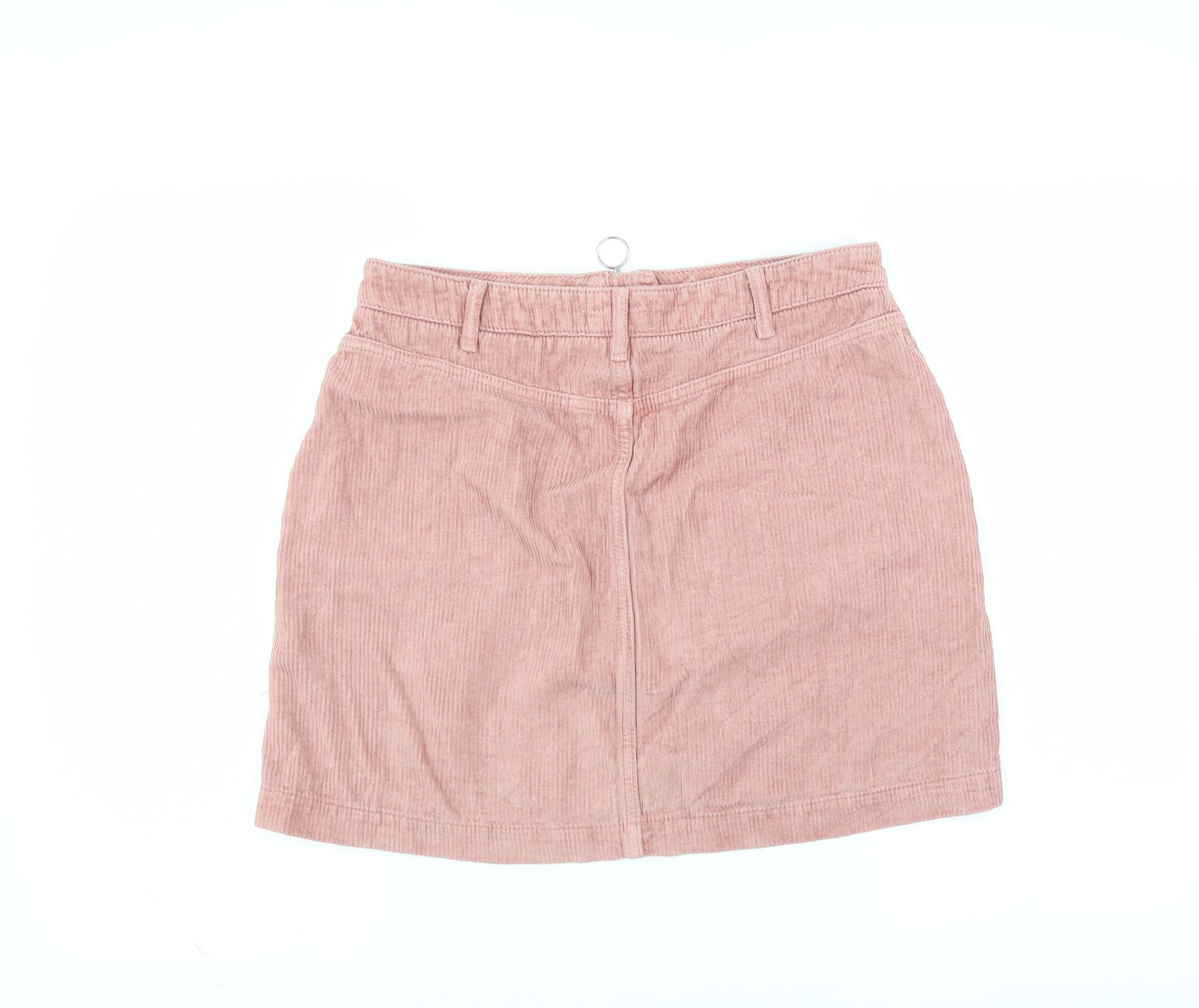 Topshop Womens Pink  Corduroy A-Line Skirt Size 12