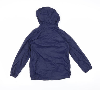 Freedom Trail Boys Blue   Rain Coat Jacket Size 7-8 Years