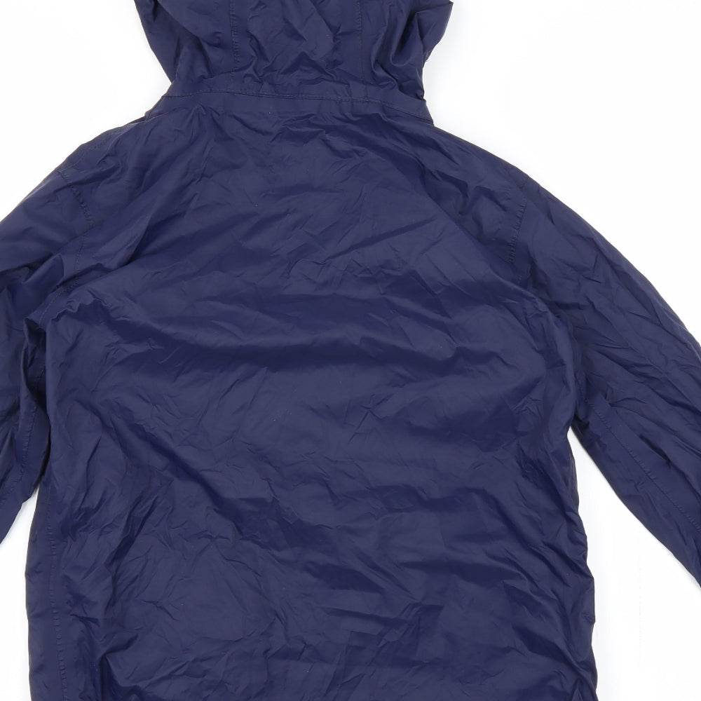 Freedom Trail Boys Blue   Rain Coat Jacket Size 7-8 Years