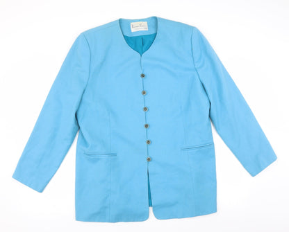 Vivienne Lawrence Womens Blue   Jacket Suit Jacket Size 18